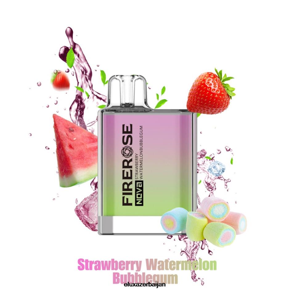 Elux Firerose Nova 600 puffs vape min bɛ kɛ siɲɛ kelen - Elux Vape Azerbaijan 02HNH24 fraise jilama bulonba