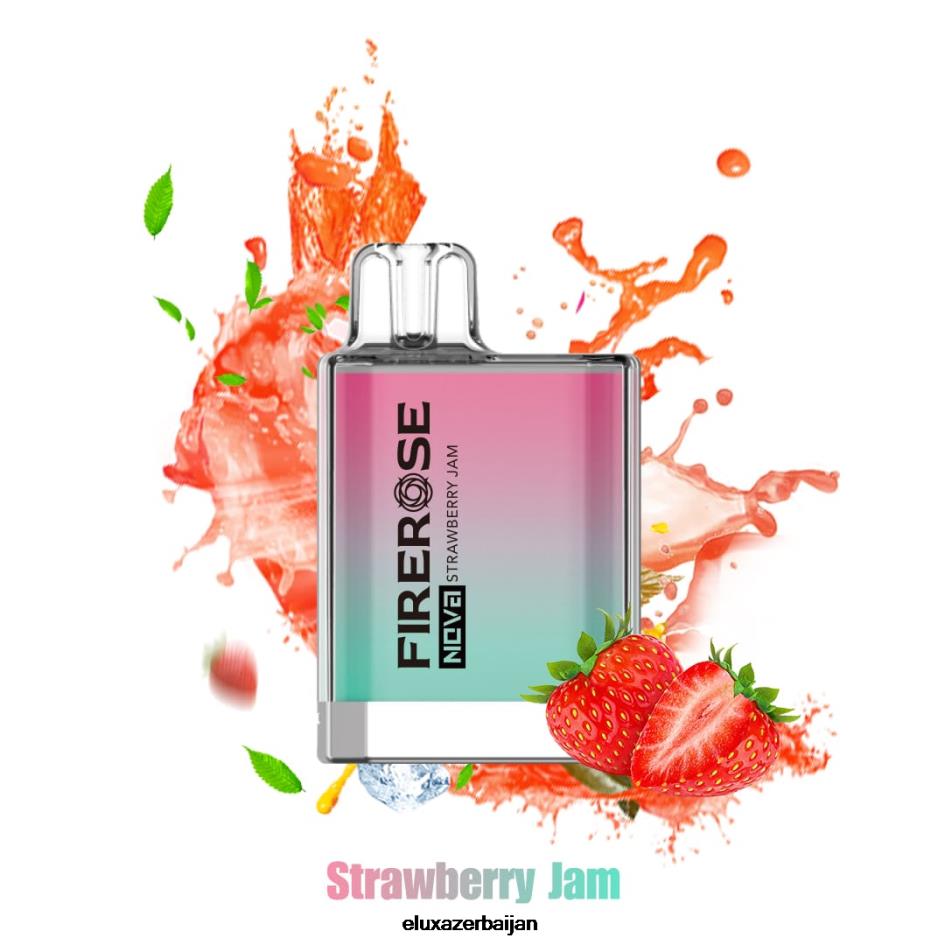 Elux Firerose Nova 600 puffs vape min bɛ kɛ siɲɛ kelen - Elux Vape Store 02HNH113 jam de fraise